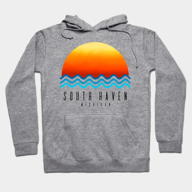 South Haven Michigan Hoodie by Megan Noble